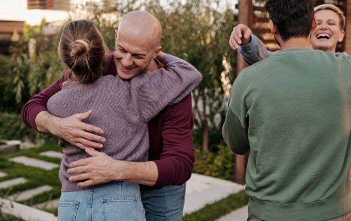 friends at sober living home